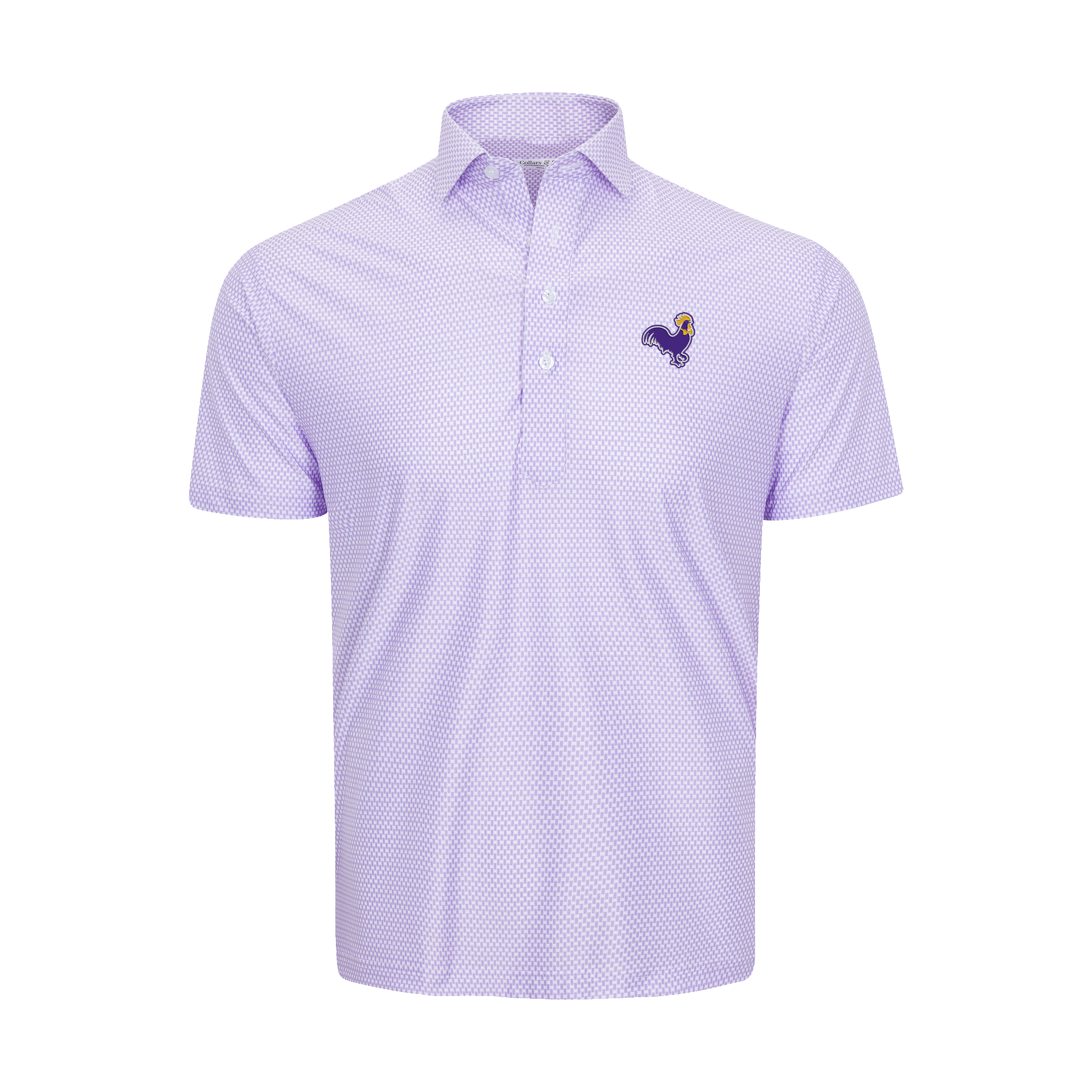 Bocock Brothers x Collars & Co. Featherweight Flex Polo Vantage Lavender (Purple/Gold/White Logo)