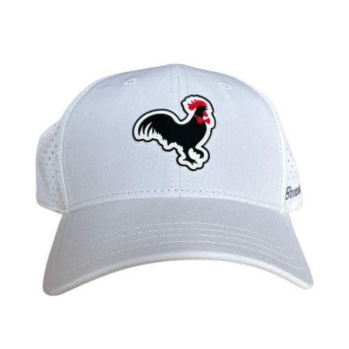 Relaxed WhitePerformance Hat Black & Red